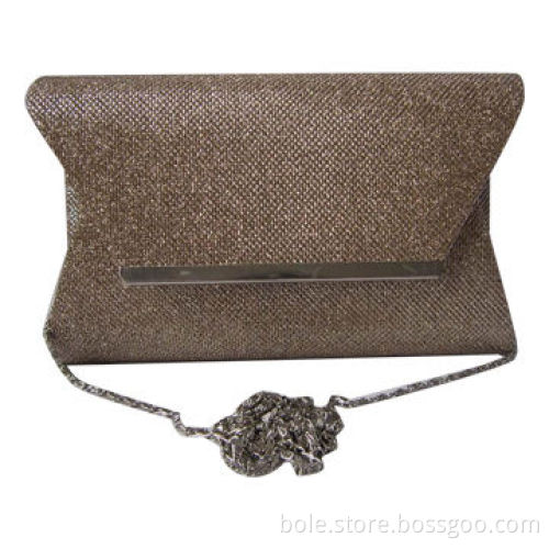 Evening Clutch Bag, Main Material is Glitter, Measures 14.5 x 8 x 4cm, Can be Customized